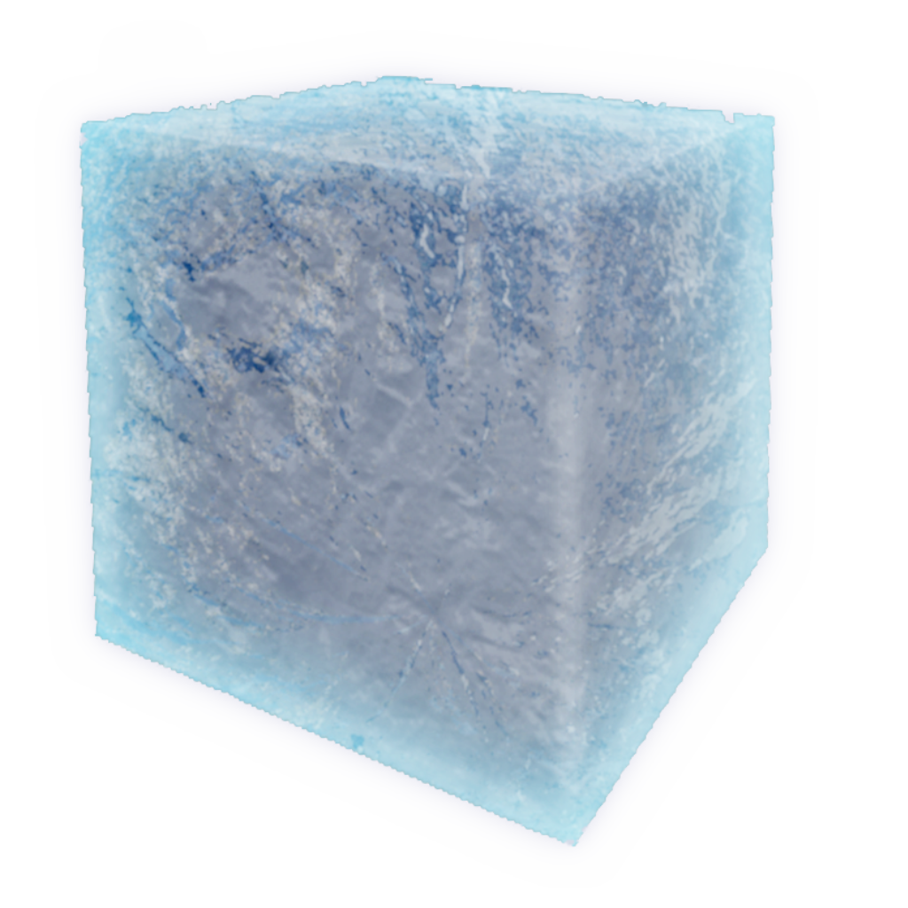 A block of ice
